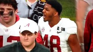 Alabama player on a rampage hits coach punches player [upl. by Ruelu803]