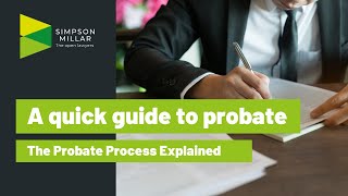 What is Probate The Probate Process Explained [upl. by Zenitram478]