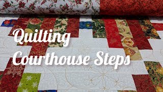 Quilting Courthouse Steps [upl. by Velleman]