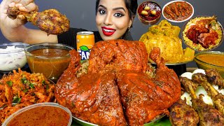 ASMR Eating Spicy Chicken CurryChicken BiryaniDalchaGhee RiceEgg Big Bites ASMR Eating Mukbang [upl. by Amargo975]