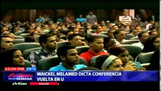 Maickel Melamed dicta conferencia vuelta en EE UU [upl. by Timon]