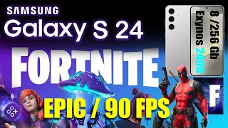 Samsung Galaxy S24 Fortnite Mobile Gaming Test  Exynos 2400  8GB 256 GB [upl. by Eurydice]