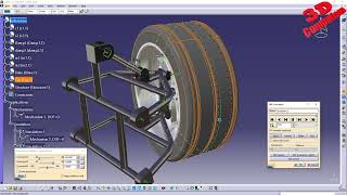 DMU Simulation of a Car Suspension [upl. by Ackley]