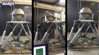 MARIN Wave buoy measurements on a hexapod [upl. by Cornela871]