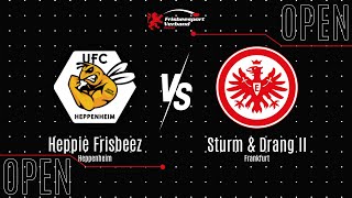 Heppie Frisbeez vs Sturm amp Drang II  Open DM 3 Liga Südwest [upl. by Cheri593]