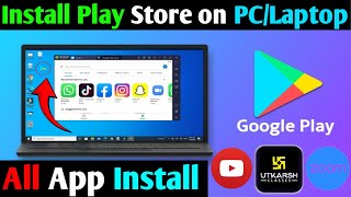 How to Download amp Install Playstore Apps in Laptop or PC  How to run android apps on windows 11 [upl. by Keir]