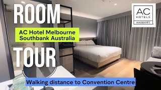 AC Hotel Melbourne Southbank Australia  Superior King Room with Urban view  Convention Centre [upl. by Albarran845]