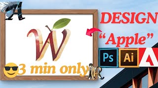 Design Apple W in 3 min  Beginner Adobe Photoshop Tip  3D  Tutorial  Create Manipulation  Image [upl. by Goeselt]