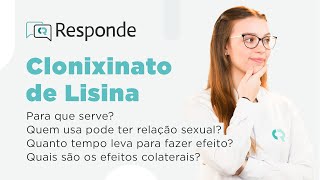 Clonixinato de Lisina  Para que serve Tem alguma contraindicação Dá sono  CR Responde [upl. by Artenehs]