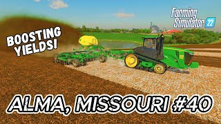 ALMA MISSOURI FS22  Direct Drilling Barley amp Slurry Spreading  4K Timelapse [upl. by Araldo174]