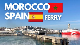 🇲🇦🇪🇸 Morocco to Spain Ferry Crossing the Strait of Gibraltar [upl. by Haeckel125]