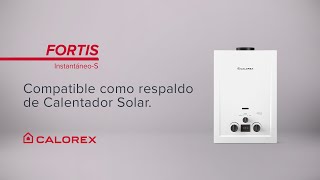 Calorex FORTIS Instantáneo compatible como respaldo de Calentador Solar [upl. by Hareehat]