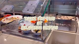 Breakfast Buffet at Solarium Bistro Quantum of the Seas Royal Caribbean [upl. by Aicilla]