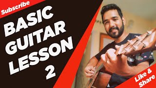 Basic Guitar Lesson 2 Strings of Guitar for Beginners in Hindi by Acoustic Pahadi [upl. by Ahseenal]