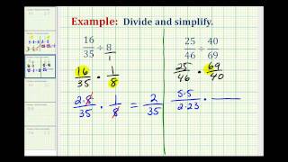 Example 2 Division Involving Fractions [upl. by Aenaj678]