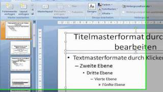 Schriftarten im PowerPoint Folienmaster ändern [upl. by Johppa649]