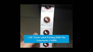 Epson Colorworks C6000 C6500 Printing Circle Labels [upl. by Suiraj188]