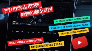 2021 Hyundai Tucson  How To Use The Navigation System [upl. by Atims37]