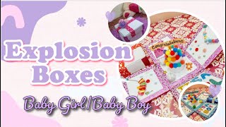 Surprise Explosion Boxes  Baby Girl Explosion Box  Baby Boy Explosion Box [upl. by Krauss]