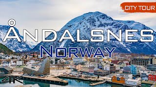 Spring in Åndalsnes Norway  City Tour amp Drone 4k [upl. by How544]