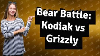 Is a Kodiak bear bigger than a grizzly [upl. by Sean533]