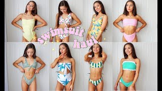 ZAFUL SWIMSUIT TRYON HAUL 2018 [upl. by Hyozo]