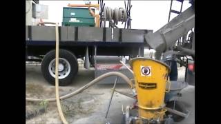 REED LOVA Gunite Machine  High Volume Shotcrete [upl. by Dugald]