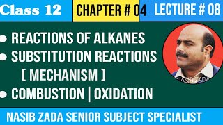 CHEMICAL REACTIONS OF ALKANES SUBSTITUTION COMBUSTION AND OXIDATION REACTIONS NASIBZADASSS [upl. by Ainav]