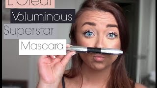 NEW LOreal Voluminous Superstar Mascara Review amp Demo [upl. by Wheeler]