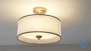 Kichler Lacey ThreeLight SemiFlush Mount  Bellacor [upl. by Franza]