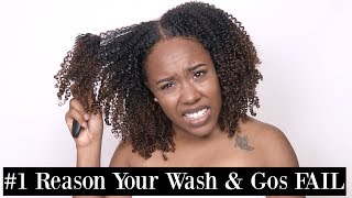 1 Reason Your Wash and Gos FAIL  ANY Hair Type [upl. by Tomchay]