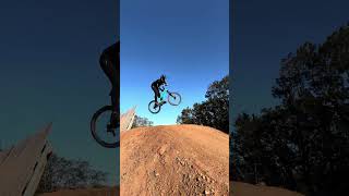 Curved Wallride on Downhill MTB shorts short fyp [upl. by Iolanthe]