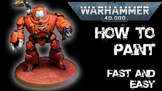 How to Paint a Adeptus Mechanicus Kastelan Robot FAST and EASY [upl. by Eihtak634]