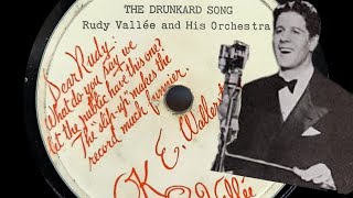 Rudy Vallee  The Drunkard Song There is a Tavern in the Town 1934 Laughing Version Song 🎵 😄 [upl. by Noirad]