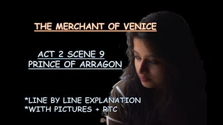 Merchant of Venice Act 2 scene 9 easiest explanation  ICSE  pictures  RTC [upl. by Margret]