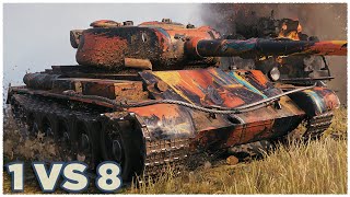 T54 first prototype • INTENSE BATTLE • WoT Gameplay [upl. by Mcgurn384]