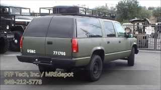 1994 Military GMC Suburban 2500 with 6 5 Liter Turbo Diesel from FTF Tech [upl. by Leahcimed]