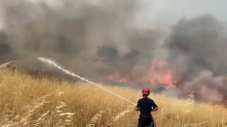 LAlbania chiede aiuto allUe per domare gli incendi [upl. by Corkhill468]