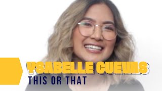 This or That with Ysabelle Cuevas  Pocketsized [upl. by Aelegna]