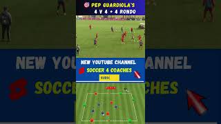 Pep Guardiolas 4 v 4  4 Rondo Drills football soccer fun shorts [upl. by Avram]