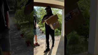 FedEx Delivery Man Saves the Package [upl. by Merras]