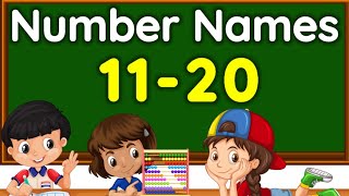 Number names  Number Names 11 20  Number spelling  Learn Numbers  Number 11 to 20  numbername [upl. by Atinihs733]