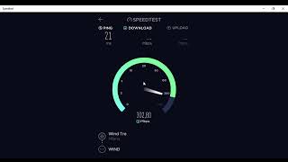 Speedtest FWA WIND 3  Router 4g sim illimitata [upl. by Lleze]