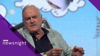 John Cleese on Brexit newspapers and why hes leaving the UK  BBC Newsnight [upl. by Adihahs]