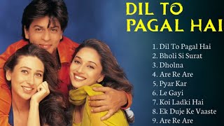 Dil To Pagal Hai Movie All Songs  Audio Jukebox  Shahrukh Khan amp Madhuri DixitKarishma [upl. by Hike]