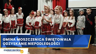 Gmina Moszczenica świętowała odzyskanie niepodległości [upl. by Rinum]