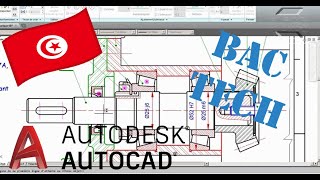 Bac Technique  Montage Des Roulements Type KB Autocad [upl. by Ayekehs]