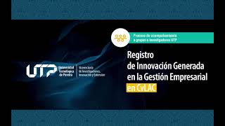 Registro de Innovación Generada en la Gestión Empresarial en el CvLAC [upl. by Nomzzaj]