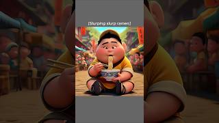 Russell Eats Special Delicious Ramen Noodles🍜😋 Ai Edition shorts funny memes [upl. by Thurmann]