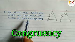 congruence of triangles class 8th  congruence and similarity class 8  congruent of triangles [upl. by Ahsya]